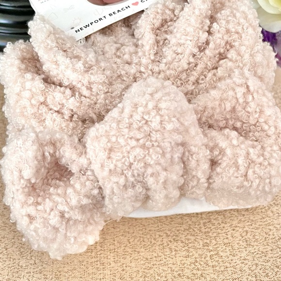 NWT Baby Sherpa Turban Bow Beanie Hat - Picture 6 of 9